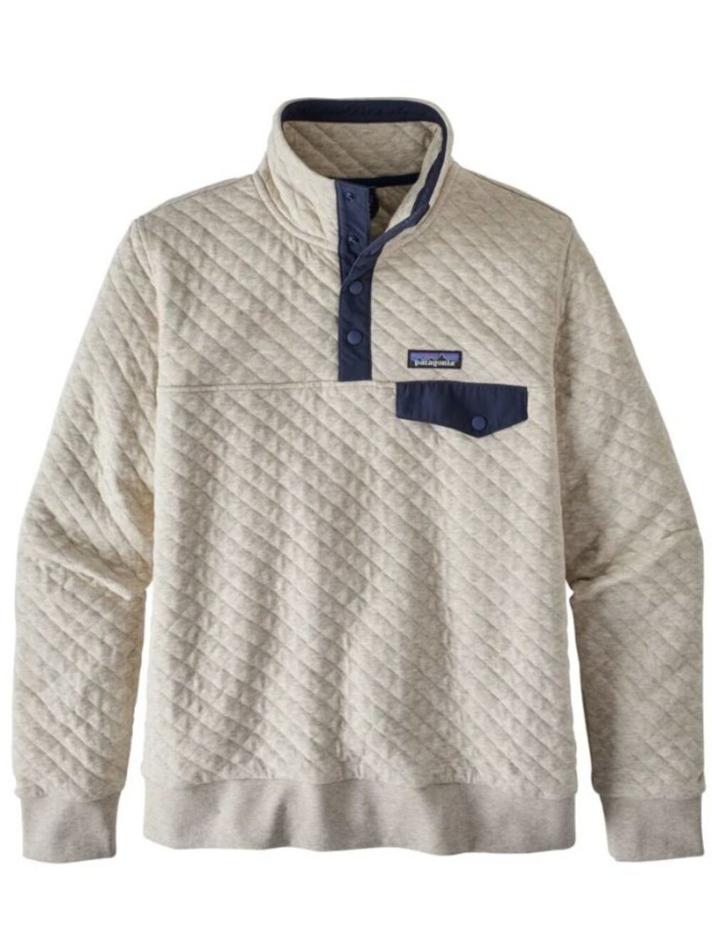 Patagonia Organic Cotton Quilt Snap-T Pullover Sweatshirt Birch White Sz Medium - Picture 2 of 16